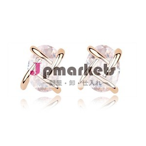 8219 高品質のジルコンのスタッド金のイヤリング問屋・仕入れ・卸・卸売り