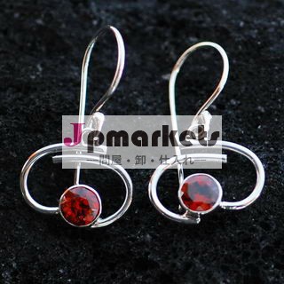 Exxotic fine fashionable 925 sterling silver garnet earring jewelry wholesale india問屋・仕入れ・卸・卸売り
