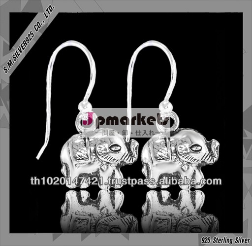 925 sterling silver earring with elephant問屋・仕入れ・卸・卸売り