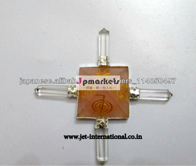 Rose Quartz Crystal Pyramid Generator Usui Symbols問屋・仕入れ・卸・卸売り