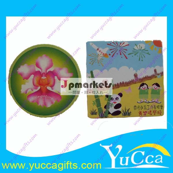 ラウンドと四角いPVCコースター問屋・仕入れ・卸・卸売り