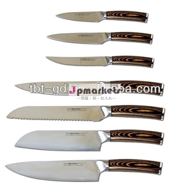 高品質な日本高炭素鋼ausaus8aus10シェフナイフナイフセット、 sankokug10ハンドルで問屋・仕入れ・卸・卸売り