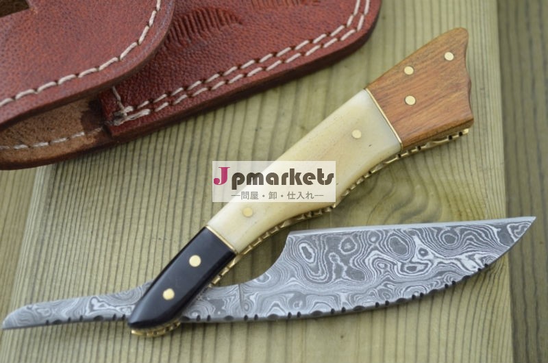 Amazing Custom Damascus Handmade Sharp Razor knife問屋・仕入れ・卸・卸売り