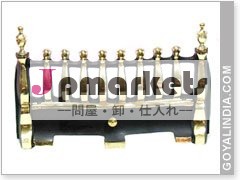 火災の場所フロントブラックパウダーコート光沢のある真鍮問屋・仕入れ・卸・卸売り