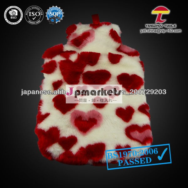 BS1970:2012 hot water bottle with hearts faux fur cover問屋・仕入れ・卸・卸売り