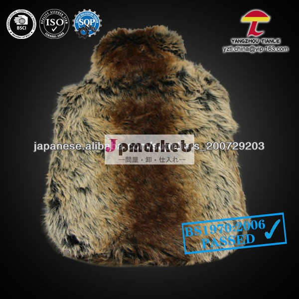 natural rubber hot water bottle in 2L with faux fur cover問屋・仕入れ・卸・卸売り