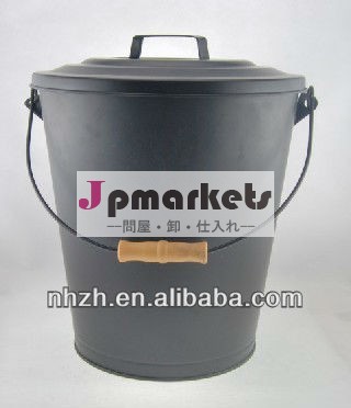 金属マットブラックfirepalce石炭フタ付バケット問屋・仕入れ・卸・卸売り