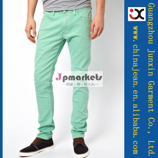 ファッションカラーのジーンズジーンズjxc30019longli男性スキニージーンズ問屋・仕入れ・卸・卸売り
