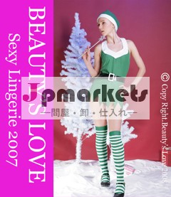 帽子＆ベルトと靴下美しいミスサンタクロースセクシーなクリスマスのランジェリーの大きな割引美しいスカート問屋・仕入れ・卸・卸売り