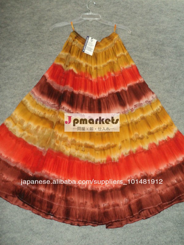 女性のgirlsskirtsのwomensskirtsのlongskirtのtie&dyeskirtのための長いスカート問屋・仕入れ・卸・卸売り