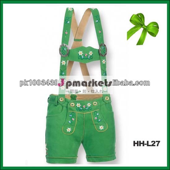 trachtenelfiledehosenスエードレザーショーツ女性レーダーホーゼンサスペンダー付きlederhose問屋・仕入れ・卸・卸売り