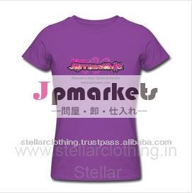 綿100％の女性のプロモーションt- シャツ問屋・仕入れ・卸・卸売り