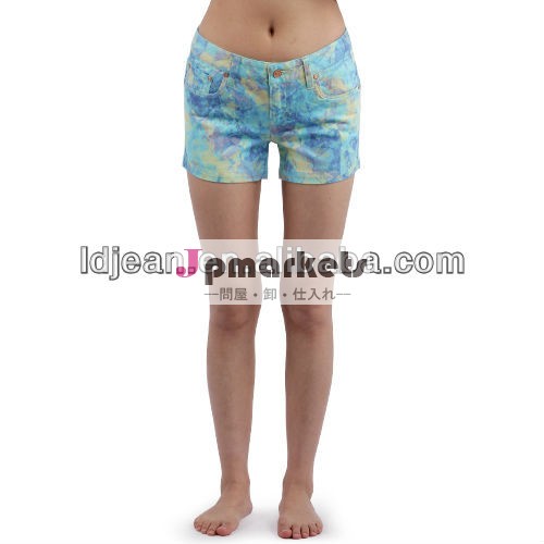 安いstocklot2014年デザインスキニーデニム七面鳥女性スタイルの印刷、 ショートファッションジーンズ( ldzt3)問屋・仕入れ・卸・卸売り