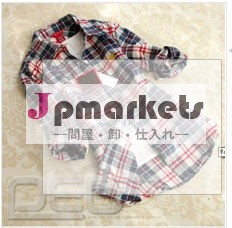 カジュアルラペルシャツチェック模様＆をチェックフランネルシャツトップスブラウスダウン女性がボタン問屋・仕入れ・卸・卸売り
