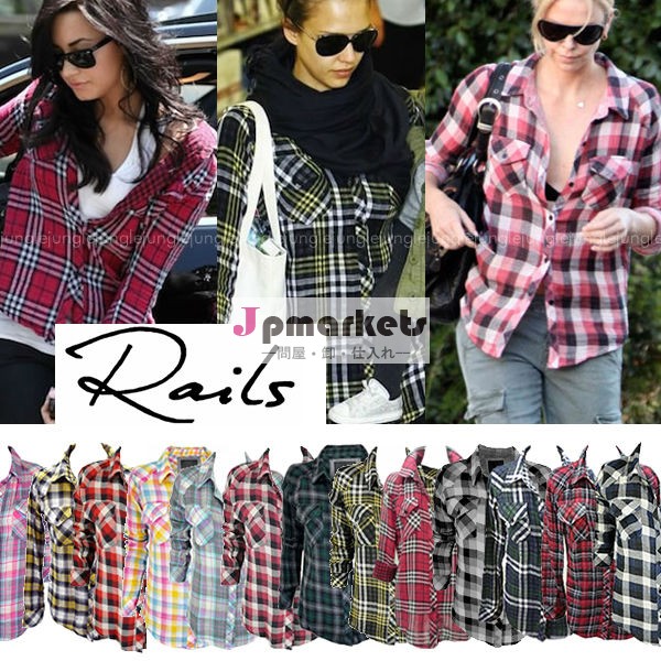 Rails レイルズ kendra コットン チェックシャツ問屋・仕入れ・卸・卸売り