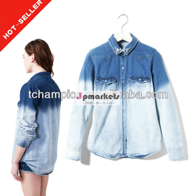 (＃tg483sh) 2013イタリア新女性モデル最新のシャツのデザイン問屋・仕入れ・卸・卸売り