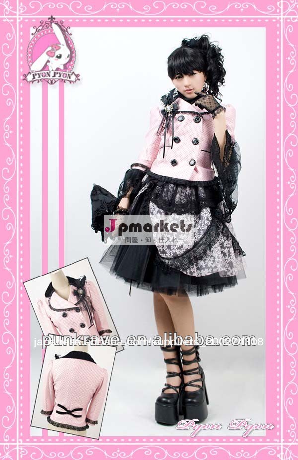 トップスロリータly-002pyonpyon/スリムシャツ/短いアウター工場卸売価格問屋・仕入れ・卸・卸売り