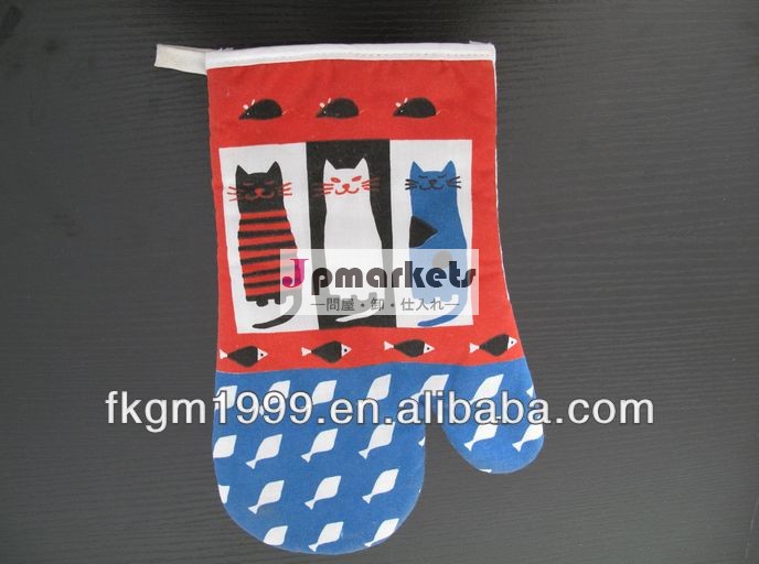 綿の猫キッチンオーブングローブ問屋・仕入れ・卸・卸売り