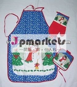 クリスマスの設計昇進のエプロンセット問屋・仕入れ・卸・卸売り