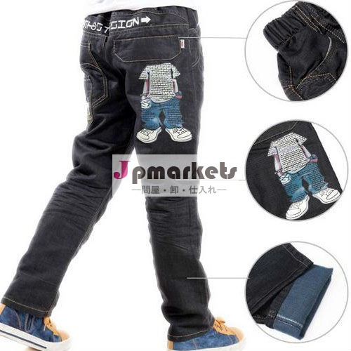 子供服ブランドの秋mosen2013キッズ男の子漫画パターニングされた長いカジュアルなジーンズの男の子のジーンズ綿7から12b9027年問屋・仕入れ・卸・卸売り