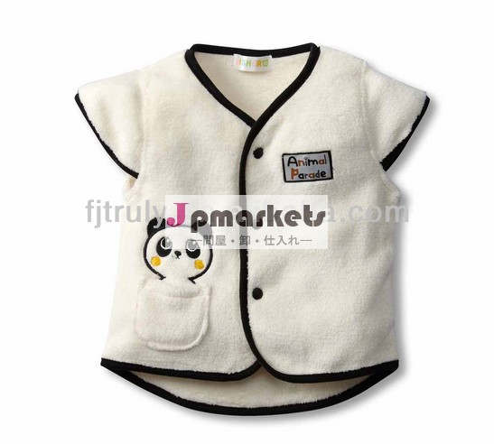 白サンゴフリースの子供肥厚春のベスト問屋・仕入れ・卸・卸売り