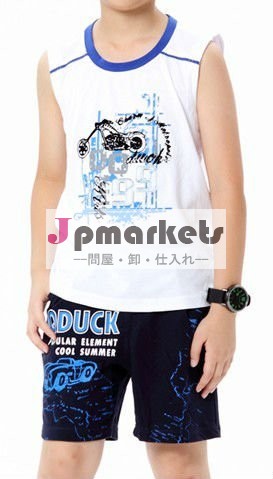 韓国の子供100%cottonは夏の衣類を印刷した問屋・仕入れ・卸・卸売り