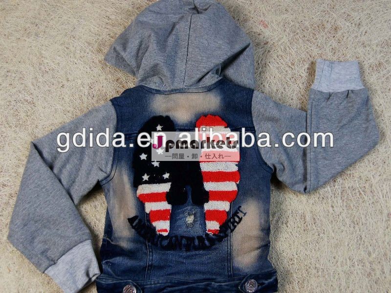 新しいファッションデザインの子供服2013子供かわいい子供のためのジャケット問屋・仕入れ・卸・卸売り