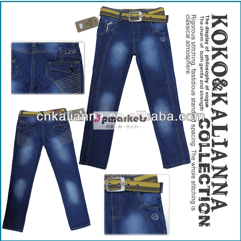 2013デニムジーンズパンツ男の子のための卸売子供のジーンズg12- 218#blue問屋・仕入れ・卸・卸売り