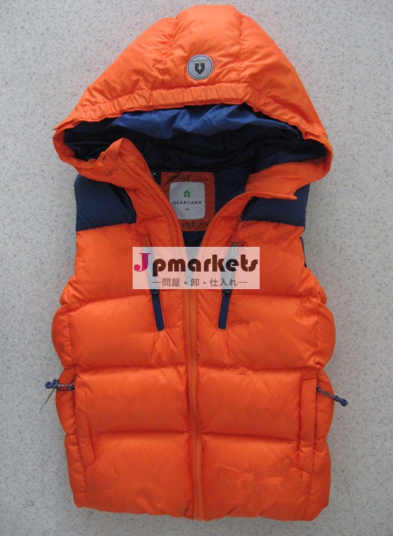 ファッション明るいコントラストカラー防水男の子の男性のパッド入りベスト問屋・仕入れ・卸・卸売り