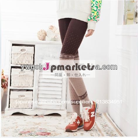 newセックス2014年若い女の子のファッションショーの薄い暖かい春冬ズボンをレンダリングスノーフレークノルディックプリントの女性のタイツを編み問屋・仕入れ・卸・卸売り