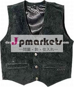 DL-1579革ベスト、方法は、革衣服身に着けている問屋・仕入れ・卸・卸売り