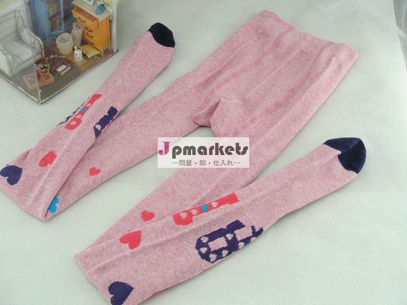 クリームピンクの学校の女の子の綿のタイツストッキングの子供かわいいストッキング問屋・仕入れ・卸・卸売り