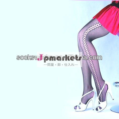 ホット女性超セクシーなストッキングのストッキングストライプ黒網タイツ靴下問屋・仕入れ・卸・卸売り