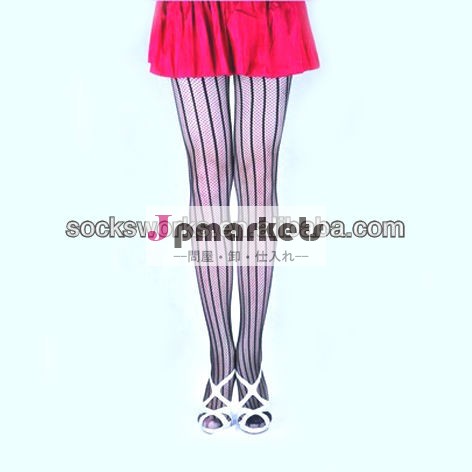 セクシーなホット女性ストライプ柄のストッキング薄手のストッキングの女性黒タイト問屋・仕入れ・卸・卸売り