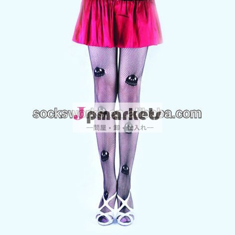 トップファッション熱い販売のパターン化されたジャカード　ストッキングのストッキングの女性の頭蓋骨問屋・仕入れ・卸・卸売り