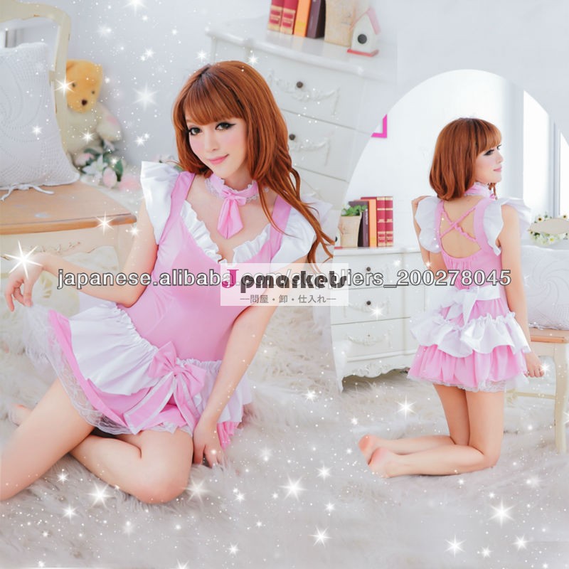 可愛いメイド服 コスチューム コスプレ衣装 ピンクセクシーランジェリーsexy maid costume メイド ワンピースメイド服 レース リボン ミニスカ制服 US1618問屋・仕入れ・卸・卸売り