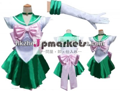 セーラームーンのコスプレ制服木星sailormoon仮装衣装・サイズs-2xl手袋緑問屋・仕入れ・卸・卸売り