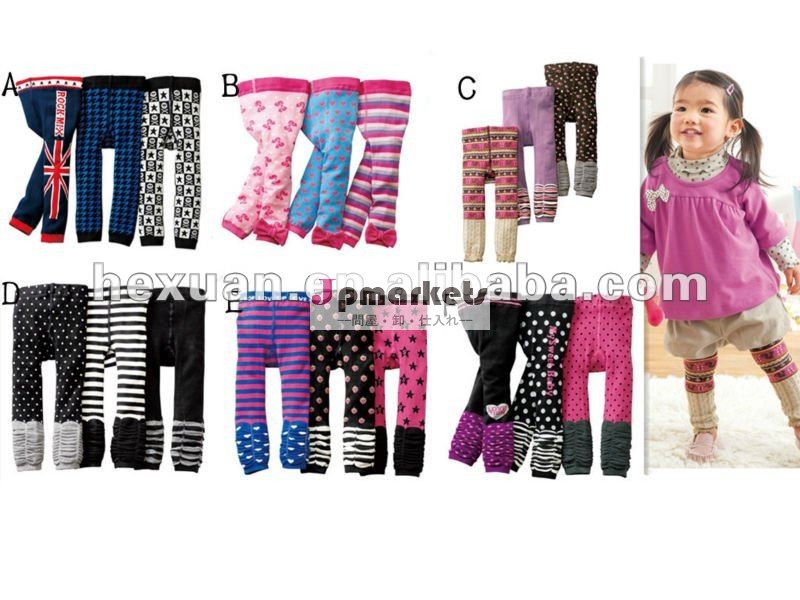 あなたが選ぶことができる6グループ赤ん坊の下着、多彩な元の綿の赤ん坊のズボン、かわいい設計赤ん坊のレギング、問屋・仕入れ・卸・卸売り
