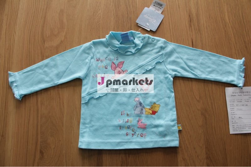 赤ん坊の100%年の綿の長い袖のTシャツ問屋・仕入れ・卸・卸売り