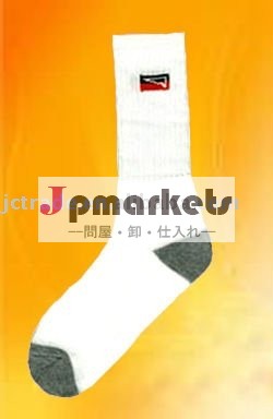 白ジャカードクールマックススポーツの靴下問屋・仕入れ・卸・卸売り