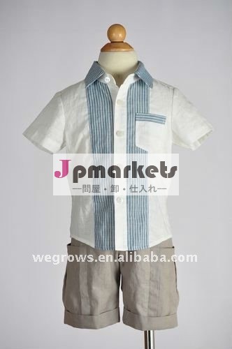 男児夏の2012t- シャツの子の服の男の子のシャツの韓国スタイル問屋・仕入れ・卸・卸売り