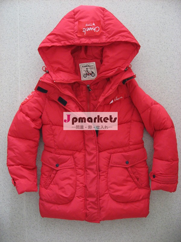 女の子のファッション赤/多色綿パッド入り冬の子供のジャケット少量の注文問屋・仕入れ・卸・卸売り