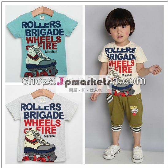 whoesalec52874s夏のファッションの子供のワイシャツのスタイルが印刷されます問屋・仕入れ・卸・卸売り