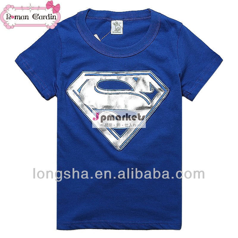 子供の男の子のt- シャツのブランド名スーパーマンプリントt- シャツ2-6y少年すべてのブランドのt- シャツ問屋・仕入れ・卸・卸売り