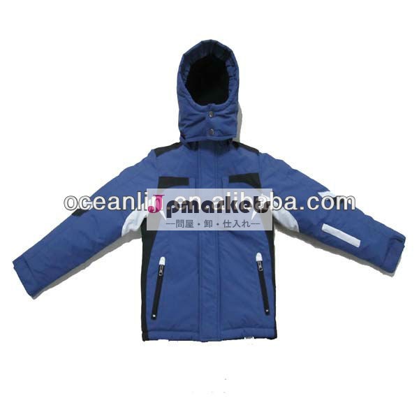 新しいナイロンtaslon2013防水男の子のファッションブルー用スキージャケット子供のスキージャケットでスキー& 雪の摩耗問屋・仕入れ・卸・卸売り