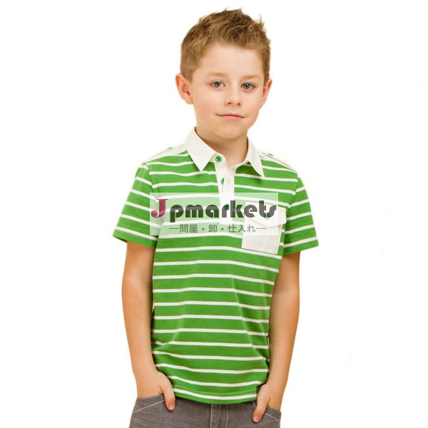 と男の子のためのポロのtシャツのストライプのパターン、 卸売中国製衣類2013( bt- 217s3)問屋・仕入れ・卸・卸売り