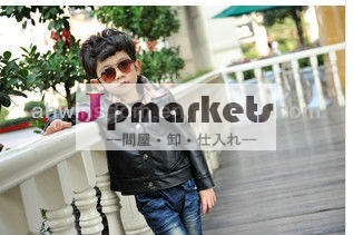 冬新d90057k2013偽2格子縞のシャツ襟のレザーコート問屋・仕入れ・卸・卸売り