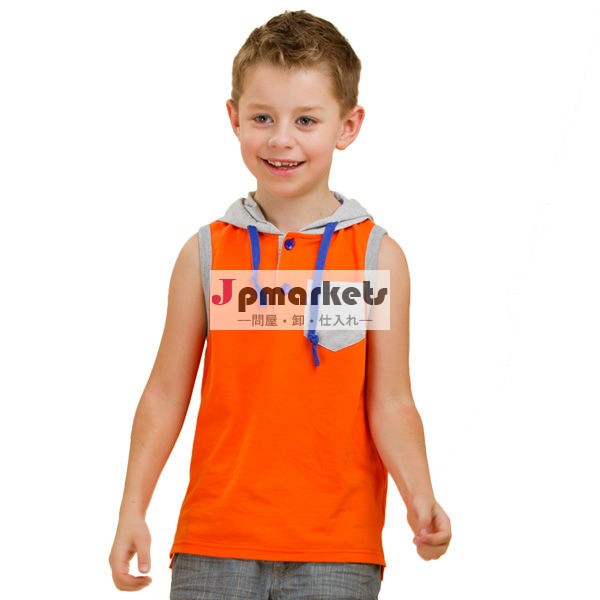 男の子の綿のベストtシャツ、 明るい色のファッションt- シャツ( bt- 312s3)問屋・仕入れ・卸・卸売り
