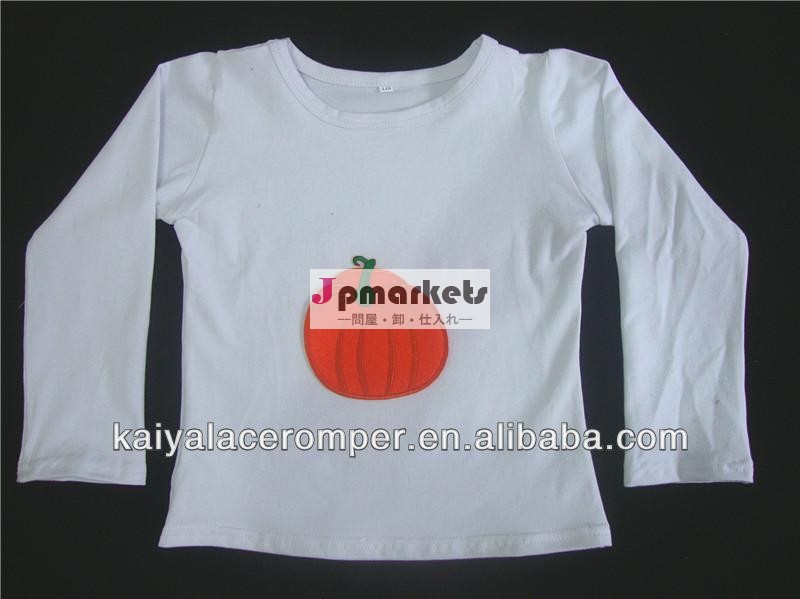 カボチャのt- シャツ、 子の子供の衣服の赤ん坊の長袖トップ問屋・仕入れ・卸・卸売り