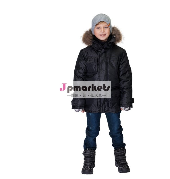 ロシア厚いジャケット男の子子供の冬のコートの子供服工場問屋・仕入れ・卸・卸売り